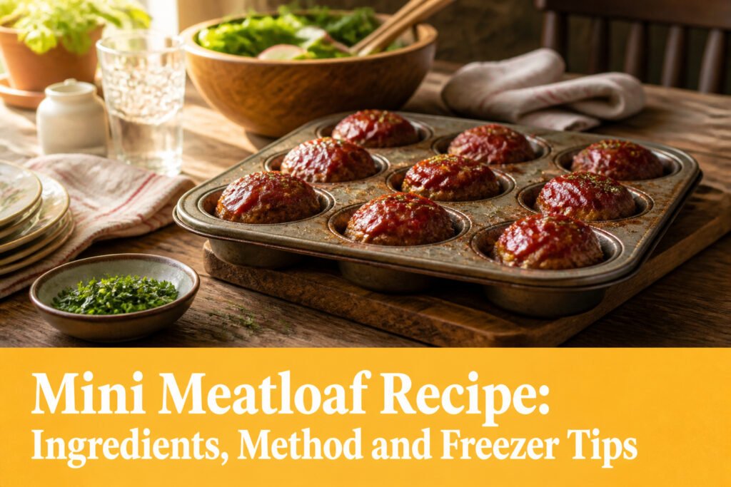 A plate of mini meatloaves with mashed potatoes and roasted vegetables.