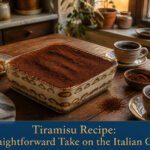 A beautifully layered tiramisu with mascarpone and coffee-soaked ladyfingers.